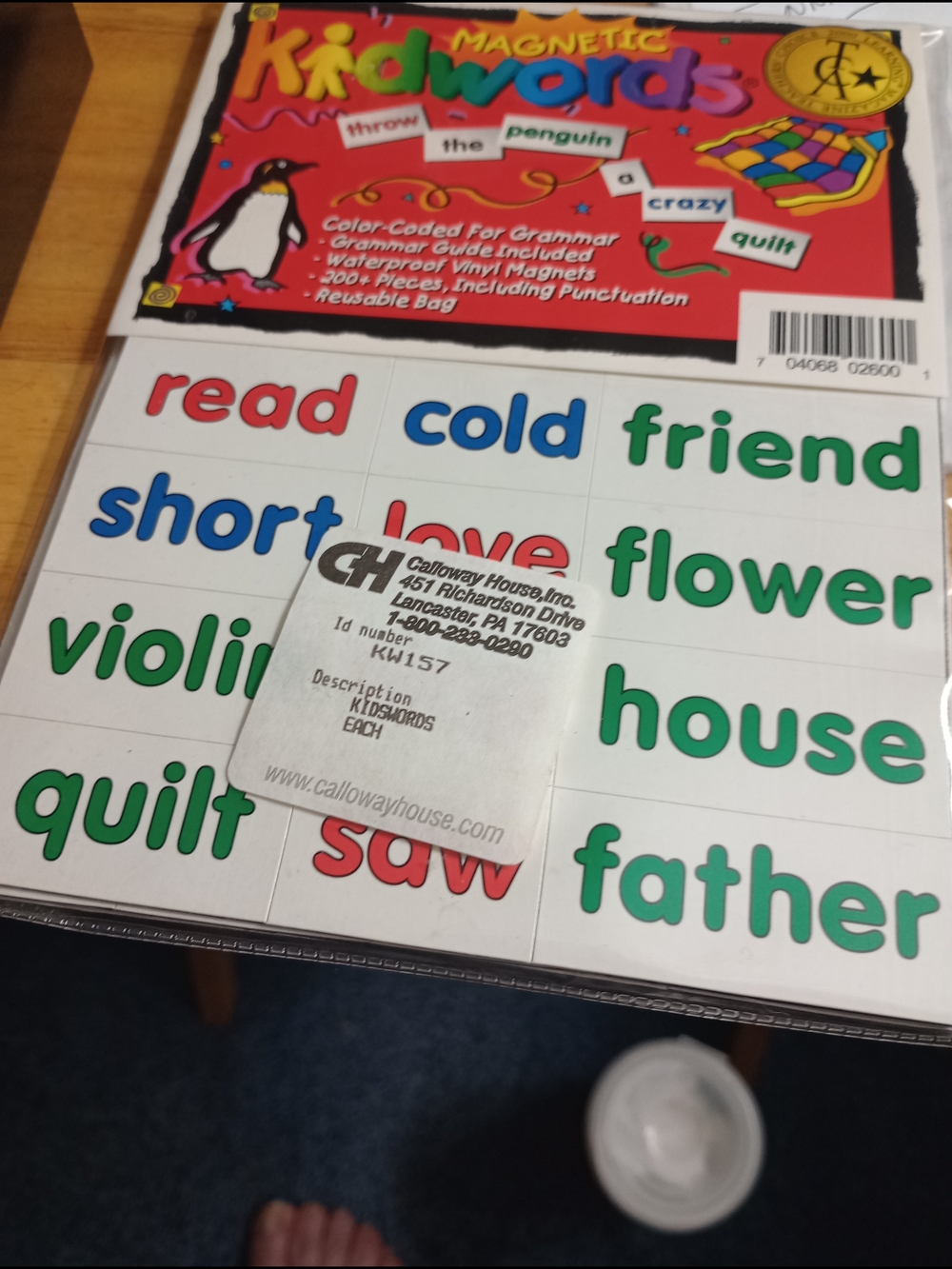 Magnetic Kidwords Matching Set - Multicolor